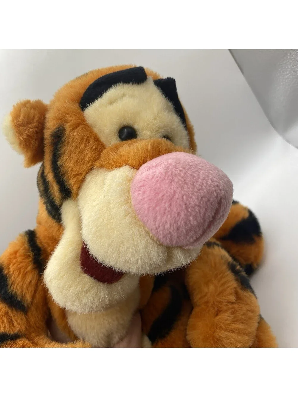 Disney Tigger Plush - Vintage 1998 LARGE Super Soft Beanie Mattel 17